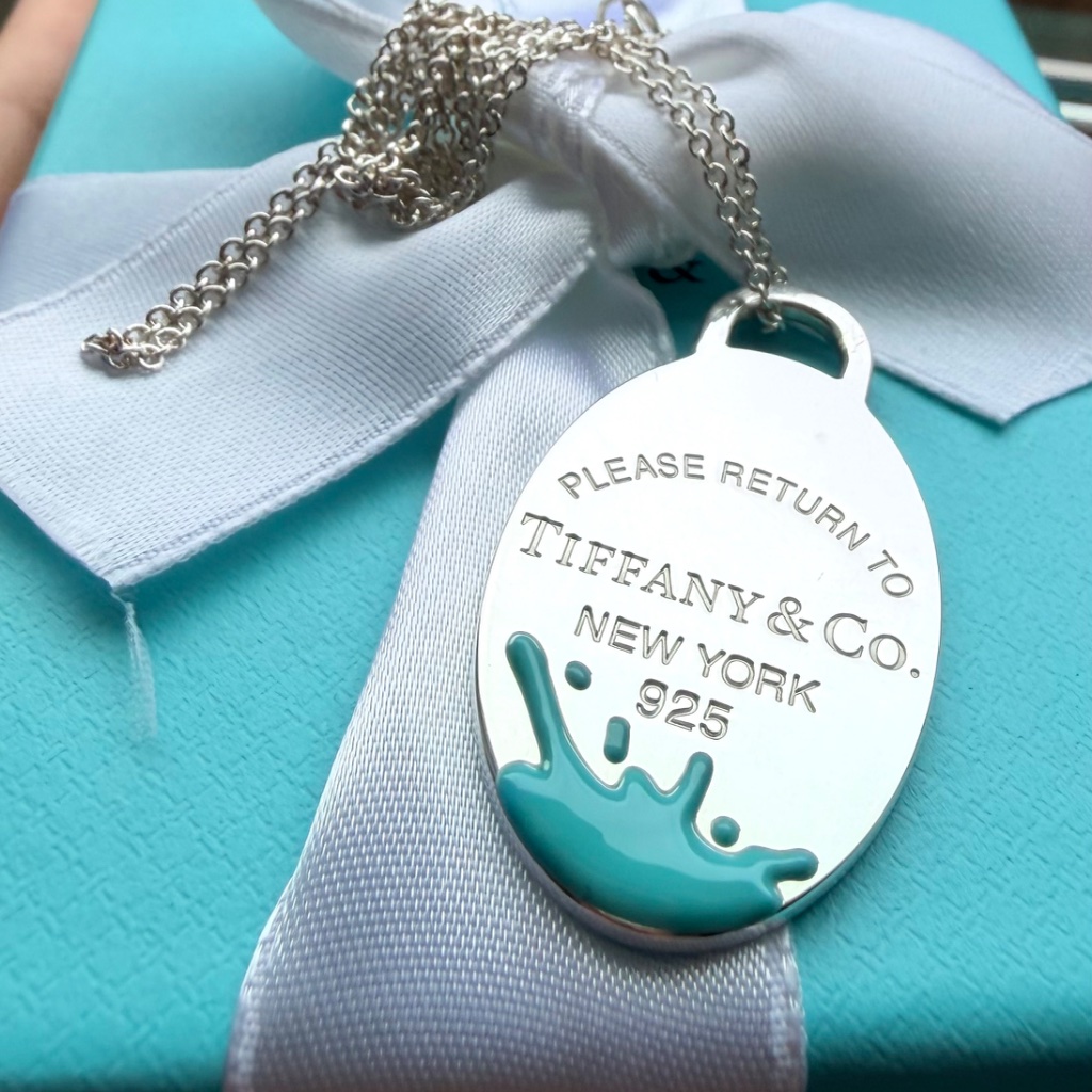 Tiffany & Co Large Blue Splash Necklace, 20 Inch